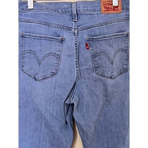 Levis Classic Straight Leg Jeans Light Wash Denim Size 28 - Picture 3 of 11